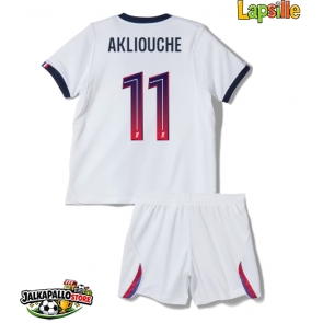 Paris Saint-Germain Maghnes Akliouche #11 Vieraspaita Lapsille 2026-27 Lyhythihainen (+ shortsit)